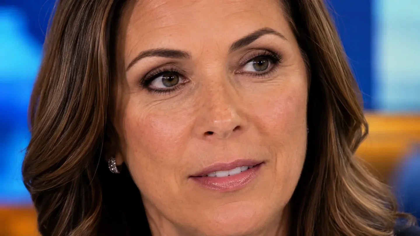 The same frame after a restrained VanityFilter pass, with eyes, hair, brows, and background detail protected